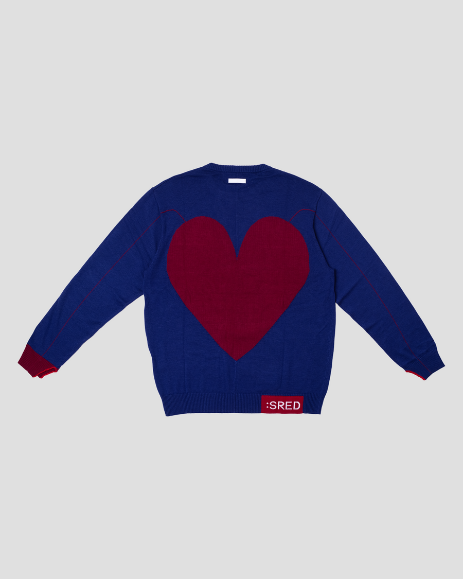 'Heartbeat' Oversized Crew Knit