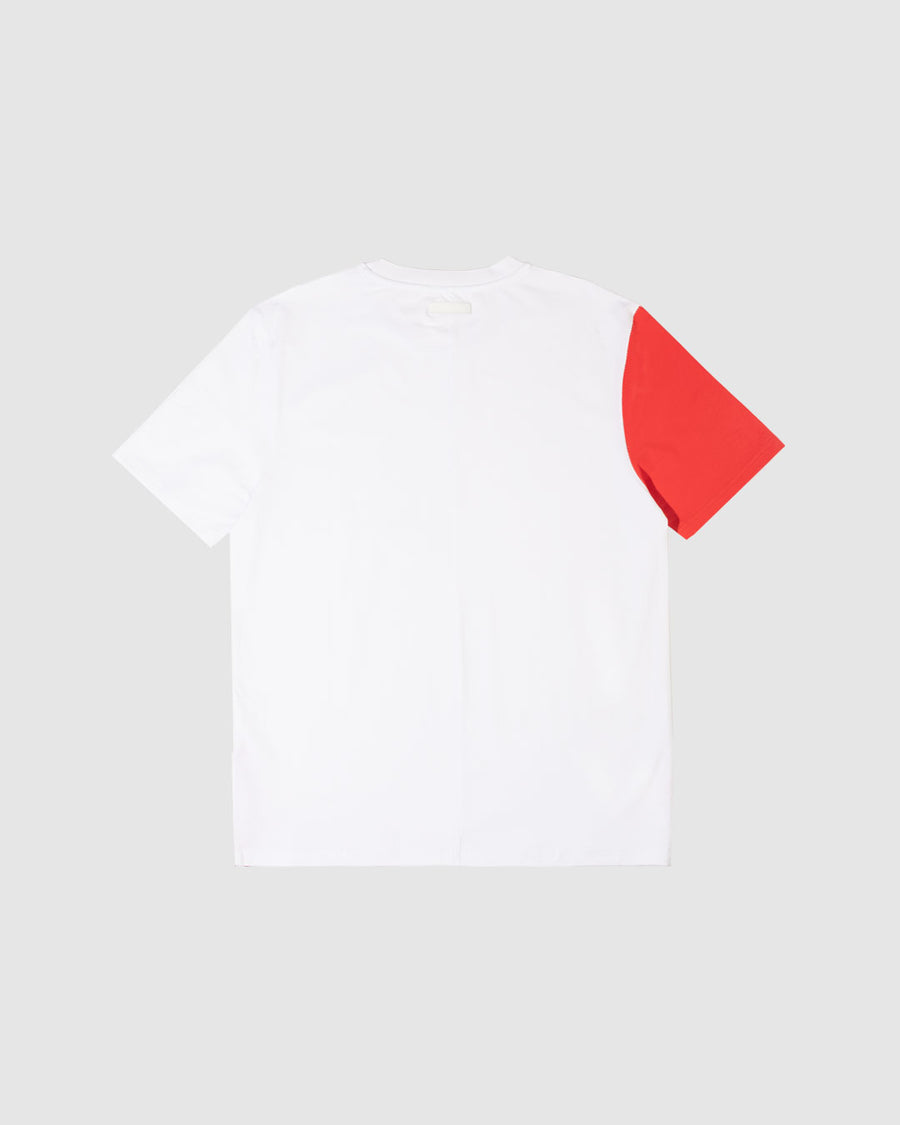 Arm Stitches White-Red T-shirt
